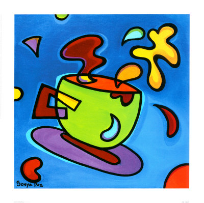 Green Coffee Mug Print Green Coffee Mug Print