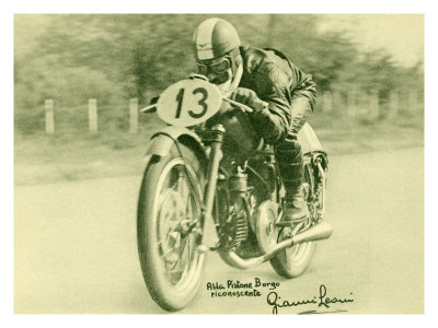 Italian 13 Moto Guzzi Motorcycle Giclee Print Italian 13 Moto Guzzi Motorcycle Giclee Print