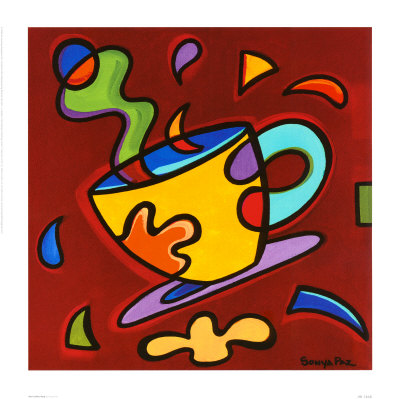 Red Coffee Mug Print Red Coffee Mug Print