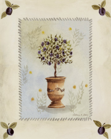 Plum Topiary Print Plum Topiary Print