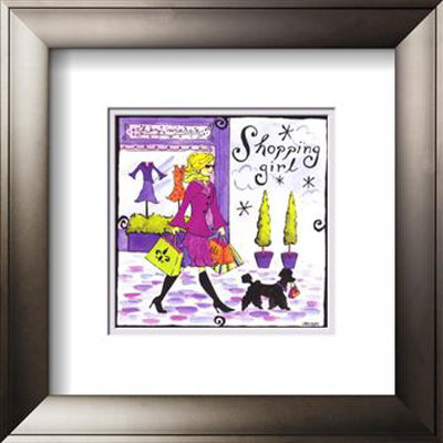 Shopping Girl Framed Print Shopping Girl Framed Print