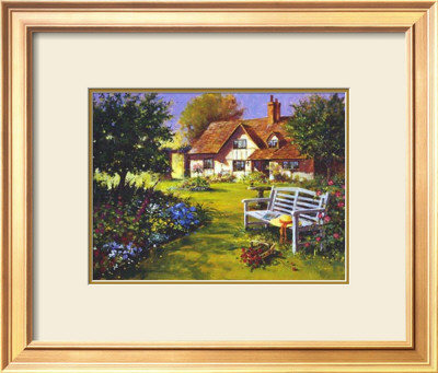 Garden Scene Framed Print Garden Scene Framed Print