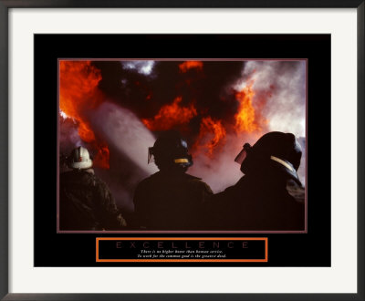 Excellence-Three Firemen Framed Print Excellence-Three Firemen Framed Print