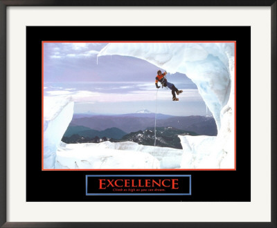 Excellence - Snow Climber Framed Print Excellence - Snow Climber Framed Print