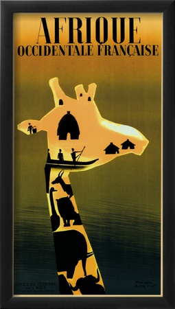 Afrique Occidentale Francaise, Ca Framed Print Afrique Occidentale Francaise, Ca Framed Print