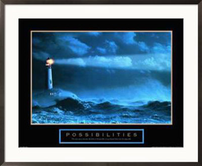 Possibilities - Lighthouse Framed Print Possibilities - Lighthouse Framed Print
