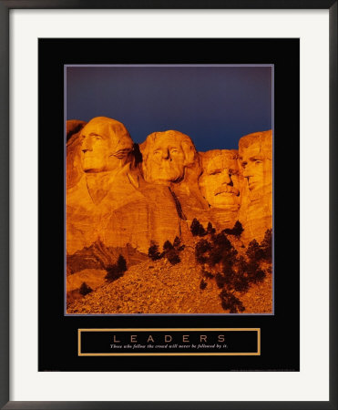 Leaders - Mount Rushmore Framed Print Leaders - Mount Rushmore Framed Print