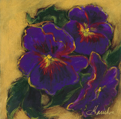 Golden Pansy Print Golden Pansy Print