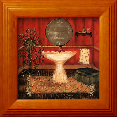 Bath in Red I Framed Print Bath in Red I Framed Print