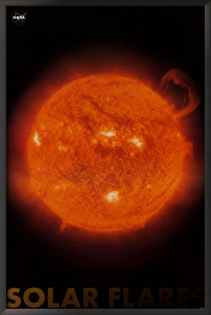 Solar Flares Framed Poster Solar Flares Framed Poster