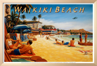 Waikiki Beach Framed Print Waikiki Beach Framed Print