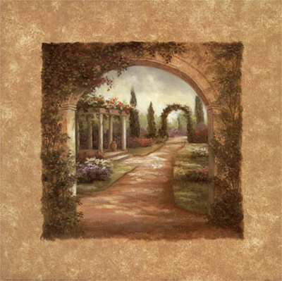 Garden Archway Print Garden Archway Print