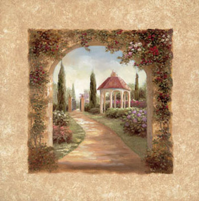 Garden Gazebo Print Garden Gazebo Print