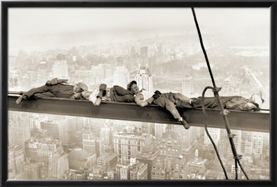 Men on Girder, 1930 Framed Poster Men on Girder, 1930 Framed Poster
