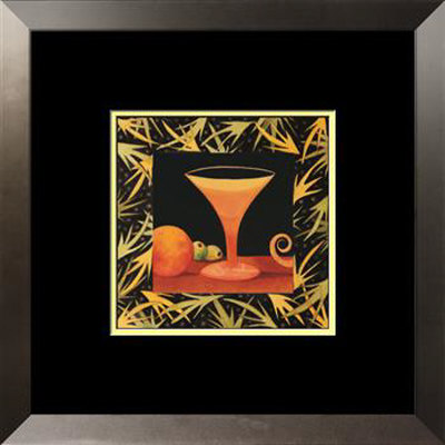Orange Martini Framed Print Orange Martini Framed Print
