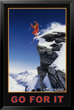 Go For It - Extreme Sport Framed Poster Go For It - Extreme Sport Framed Poster