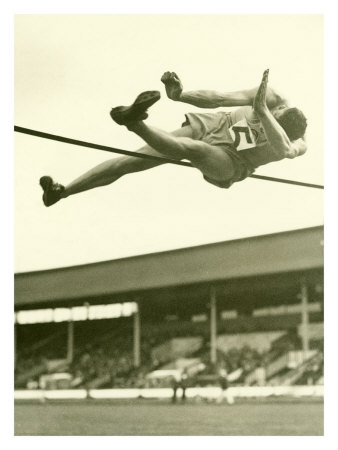 Track and Field, High Jump Giclee Print Track and Field, High Jump Giclee Print