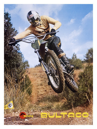 Bultaco Pursang MX Motocross Giclee Print Bultaco Pursang MX Motocross Giclee Print