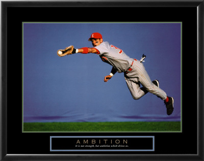 Ambition - Baseball Player Framed Print Ambition - Baseball Player Framed Print