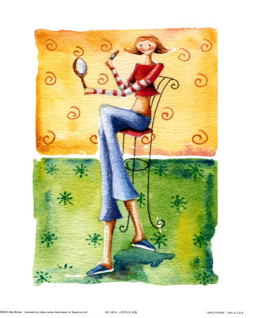 Lipstick Girl Print Lipstick Girl Print