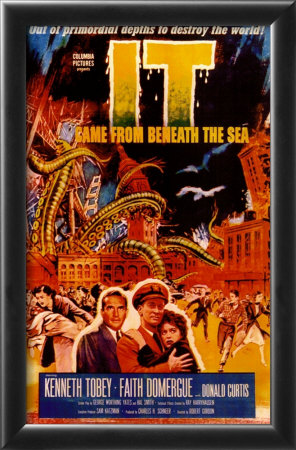 It Came from Beneath the Sea Framed Print It Came from Beneath the Sea Framed Print