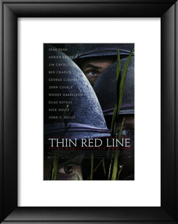 Thin Red Line Framed Print Thin Red Line Framed Print