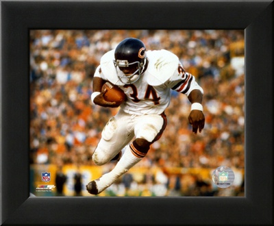 Walter Payton - Airbound Framed Print Walter Payton - Airbound Framed Print