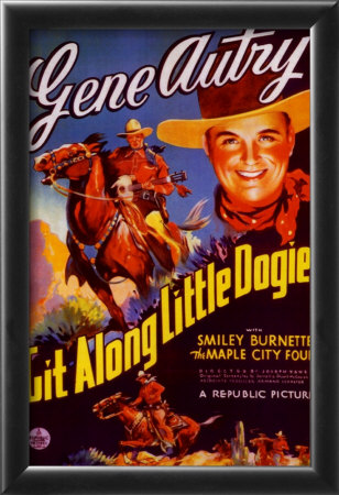 Git Along, Little Dogies Framed Print Git Along, Little Dogies Framed Print