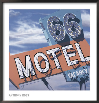 66 Motel Framed Print 66 Motel Framed Print