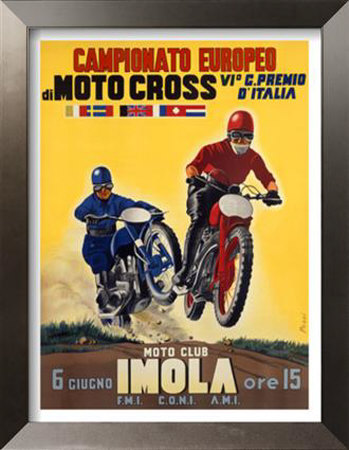 Moto Club Imola Motocross Framed Print Moto Club Imola Motocross Framed Print