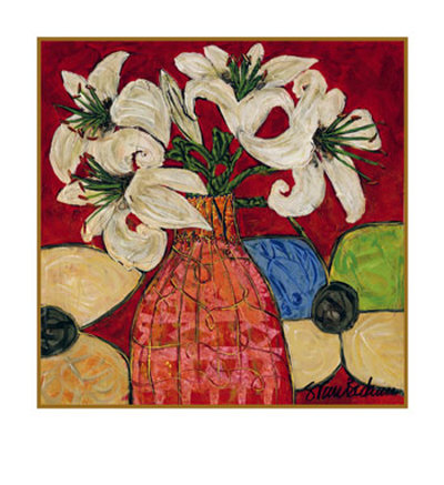 Lilies in Red Print Lilies in Red Print