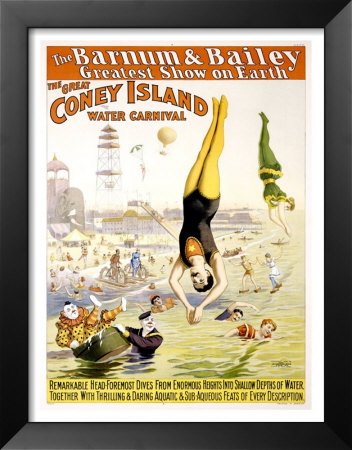 Barnum and Bailey Coney Island Framed Print Barnum and Bailey Coney Island Framed Print
