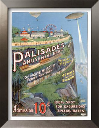 Palisades Amusement Park Framed Print Palisades Amusement Park Framed Print