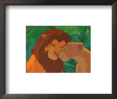 Simba and Nala Framed Print Simba and Nala Framed Print