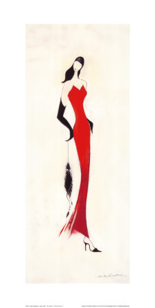 Lady in Red I Print Lady in Red I Print