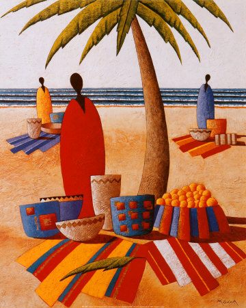 Le marche de la plage Print Le marche de la plage Print