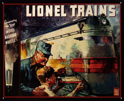 Lionel Train 1935 Cover Tin Sign Lionel Train 1935 Cover Tin Sign