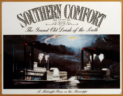 Southern Comfort Race Tin Sign Southern Comfort Race Tin Sign