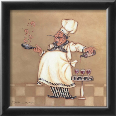 Seafood Chef Framed Print Seafood Chef Framed Print