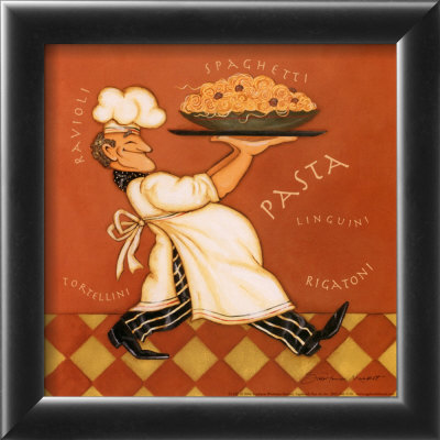Pasta Chef Framed Print Pasta Chef Framed Print