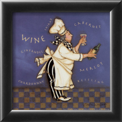 Wine Chef Framed Print Wine Chef Framed Print