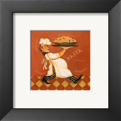Pasta Chef Framed Print Pasta Chef Framed Print