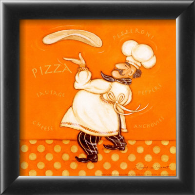 Pizza Chef Framed Print Pizza Chef Framed Print