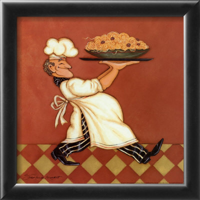 Pasta Chef Framed Print Pasta Chef Framed Print