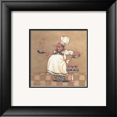 Seafood Chef Framed Print Seafood Chef Framed Print