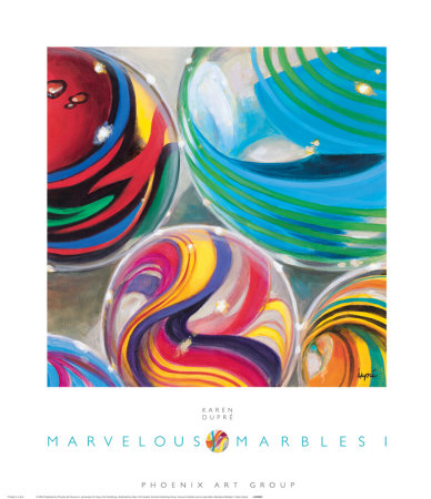 Marvelous Marbles I Print by