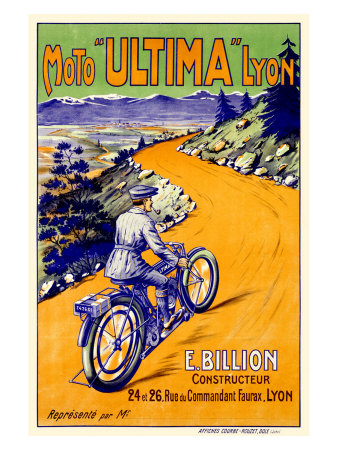 Ultima Moto Lyon Motorcycle Giclee Print Ultima Moto Lyon Motorcycle Giclee Print