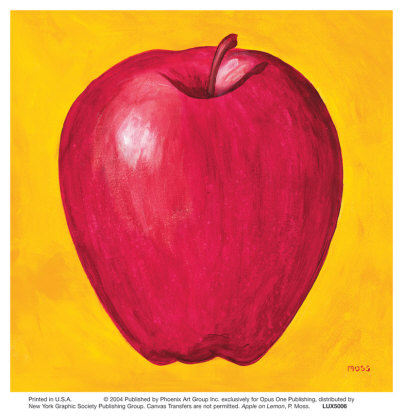 Apple on Lemon Print Apple on Lemon Print