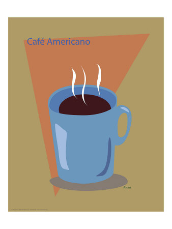 Cafe Americano Giclee Print Cafe Americano Giclee Print