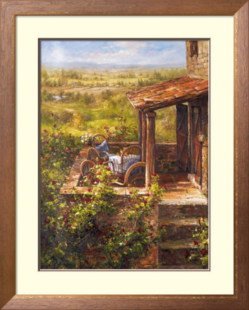 Tuscan Patio Framed Print Tuscan Patio Framed Print